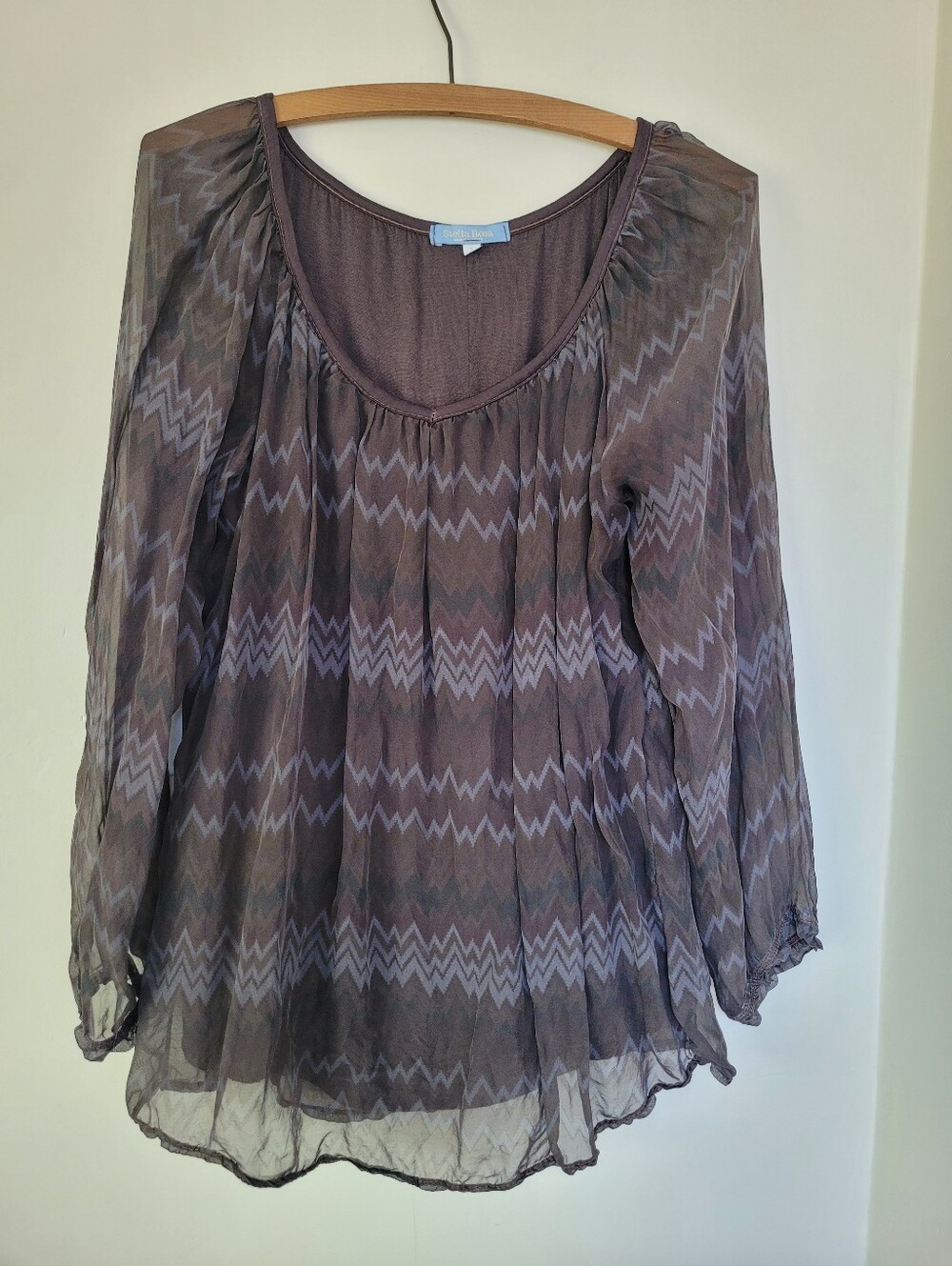 💯 Silk Stella Rosa Blouse